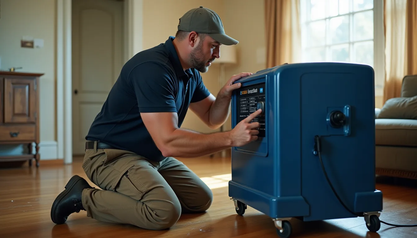 Water damage restoration service